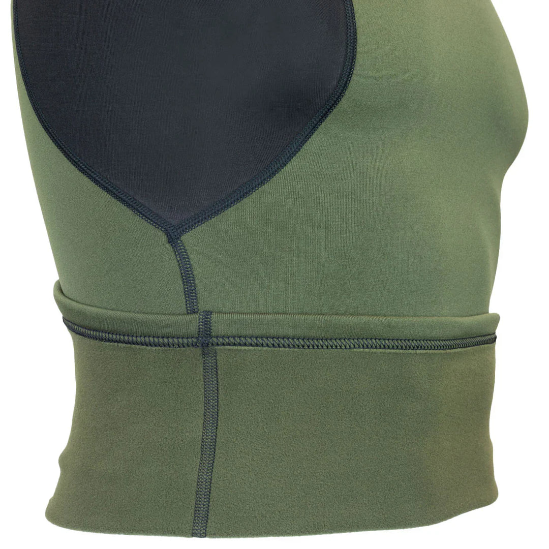 Férfi hosszú ujjú, Tecnostretch™ Performance evezős aláöltözet - Zöld, közelről